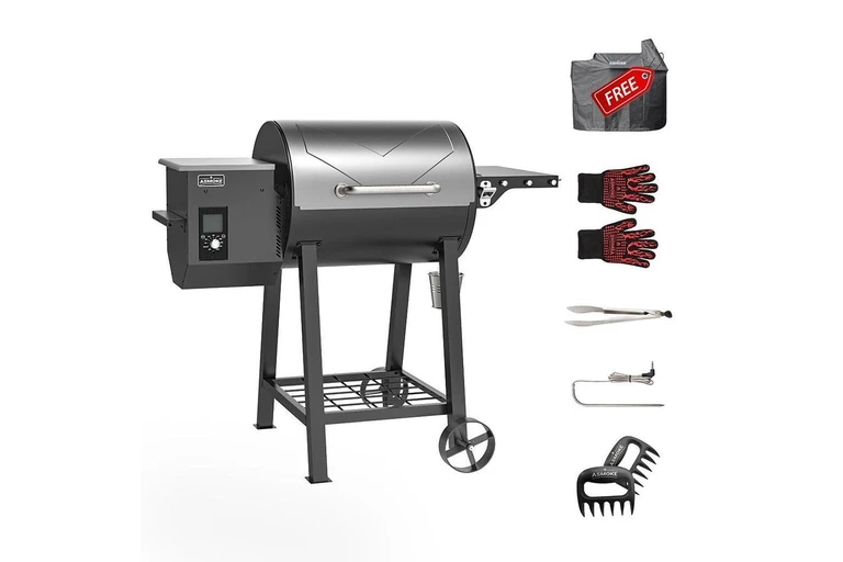 8-in-1 Wood Pellet Grill and Smoker with Digital Controller